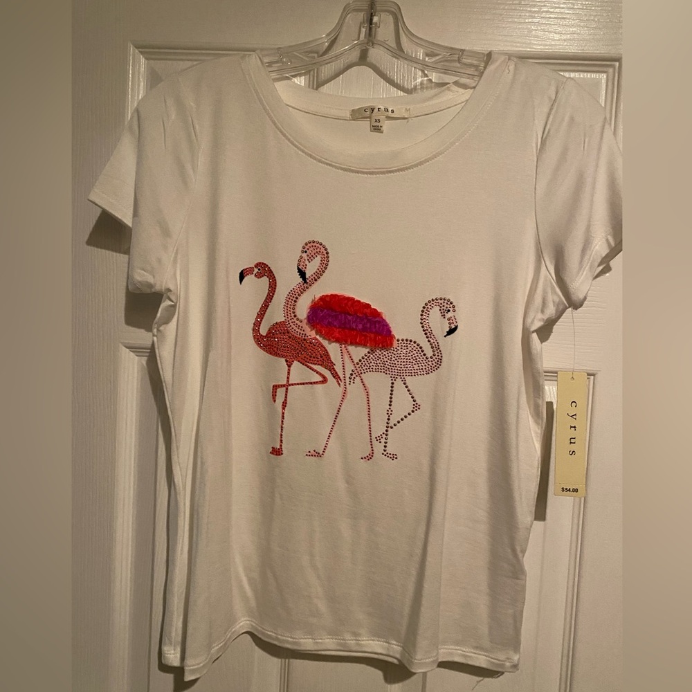 Pink Flamingo T-shirt top - Picture 6 of 6